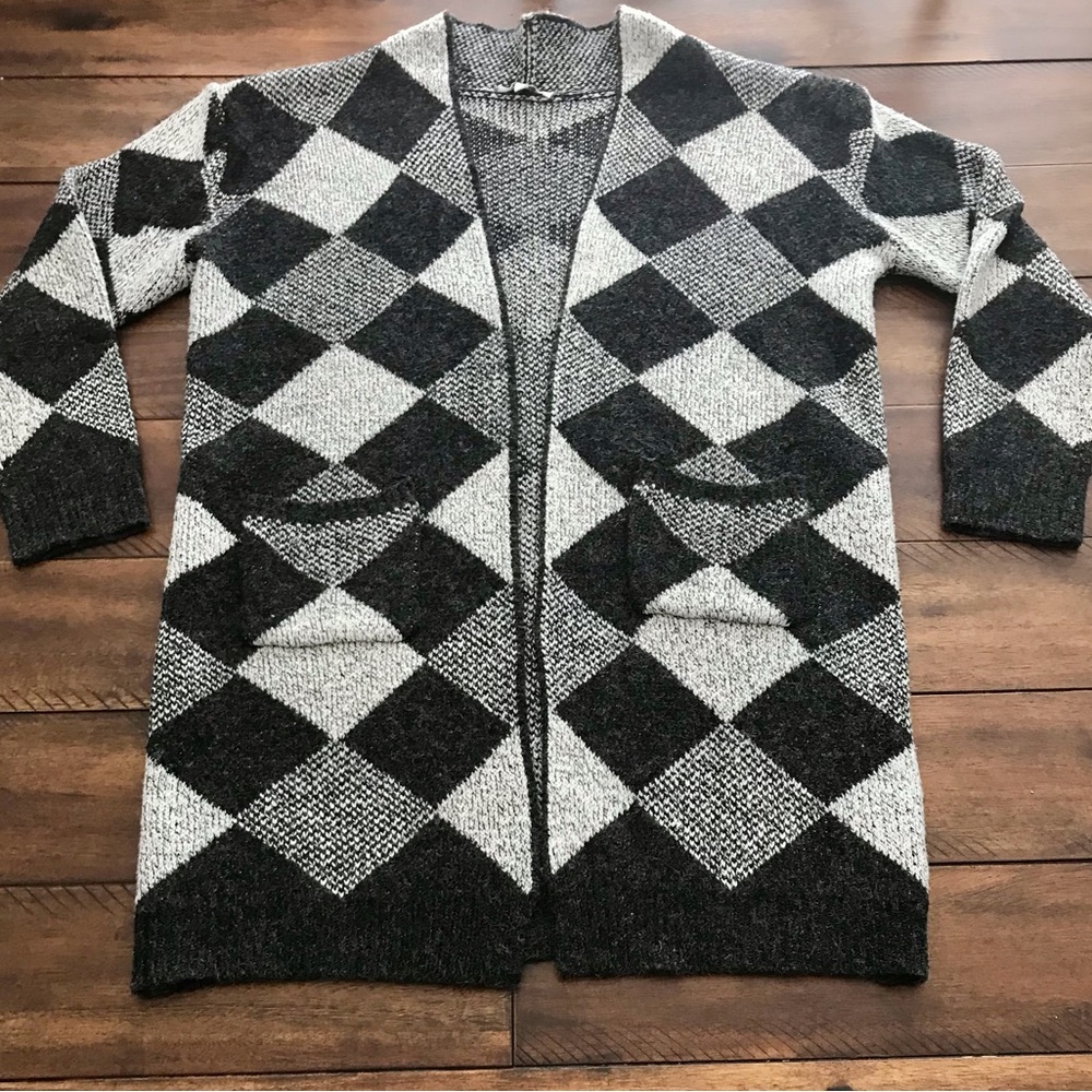Argyle Cardigan Sweater